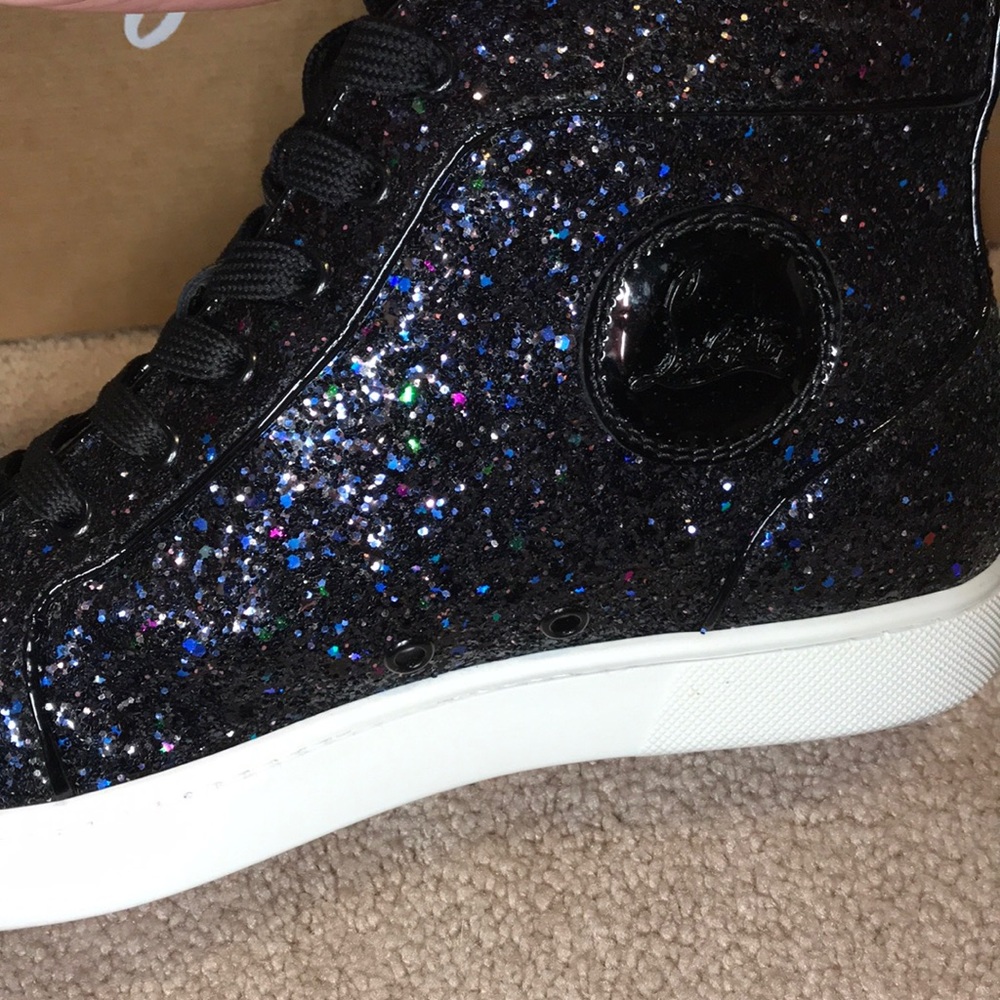 Christian Louboutin glittered men sneakers 41